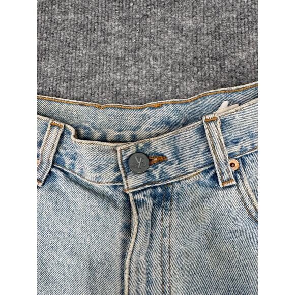 Vtg Calvin Klein High Waist Denim Shorts Y2K CK Jeans USA Made Enzyme Wash sz 9 - Picture 15 of 16